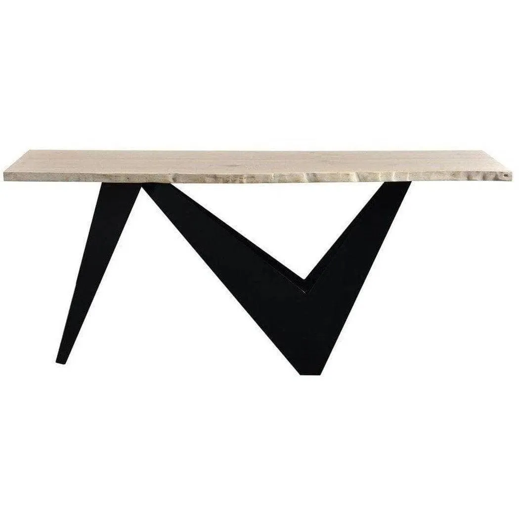 68 Inch Console Table Natural Contemporary