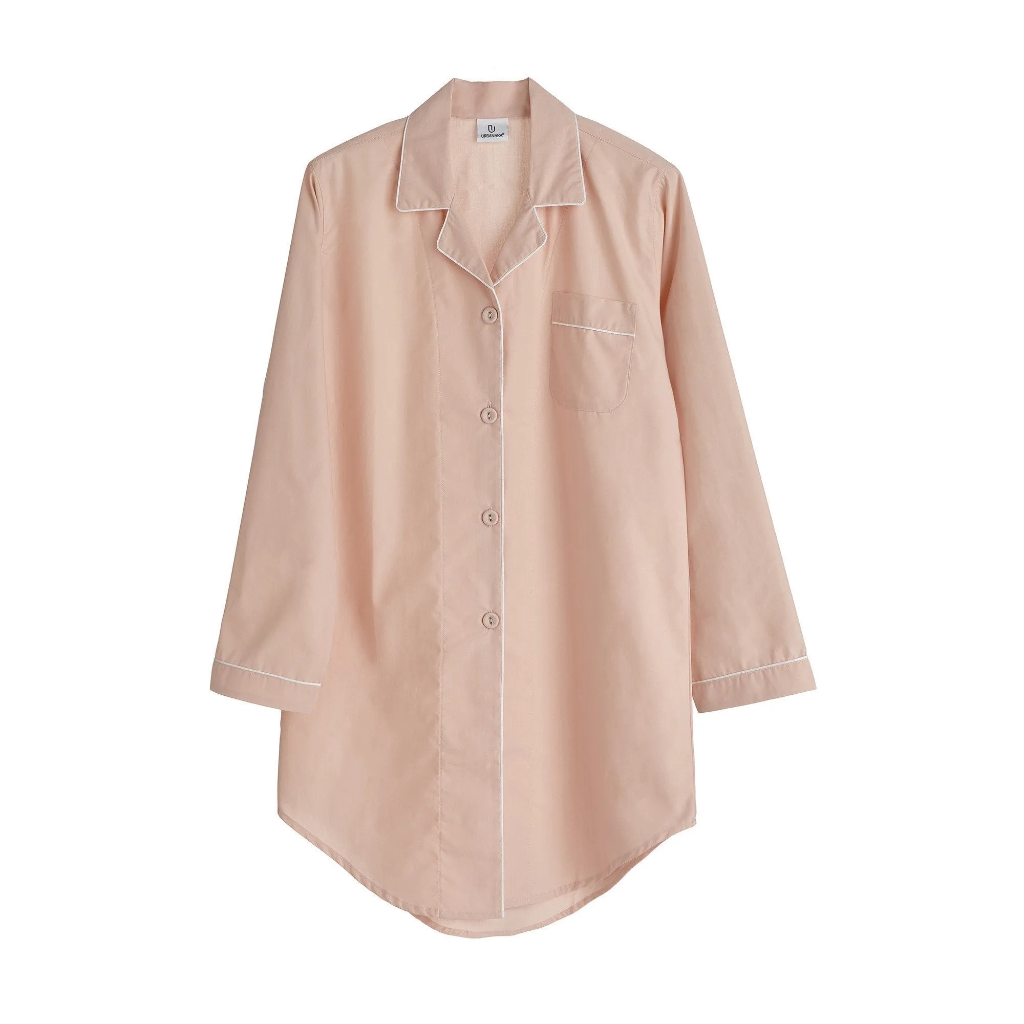 Alva Nightshirt [Light pink/White]