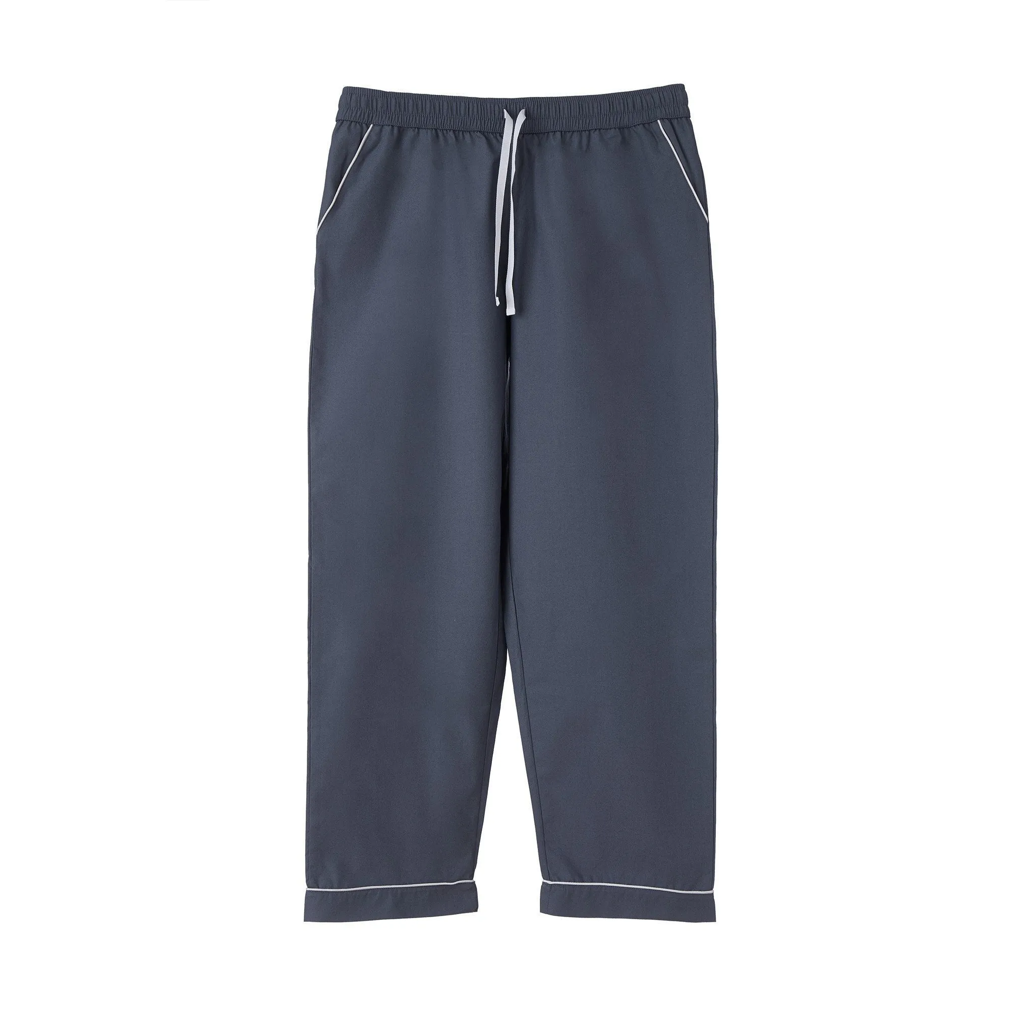 Alva Pyjama Bottoms [Dark grey blue/White]