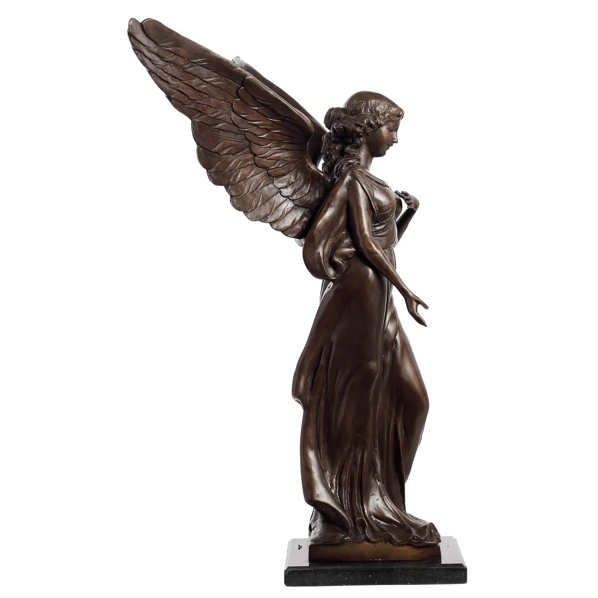 Angel Standing on Marble Base