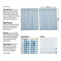 Annie Buffalo Blue Check Tier Set of 2 L36xW36 - Clearance - Display