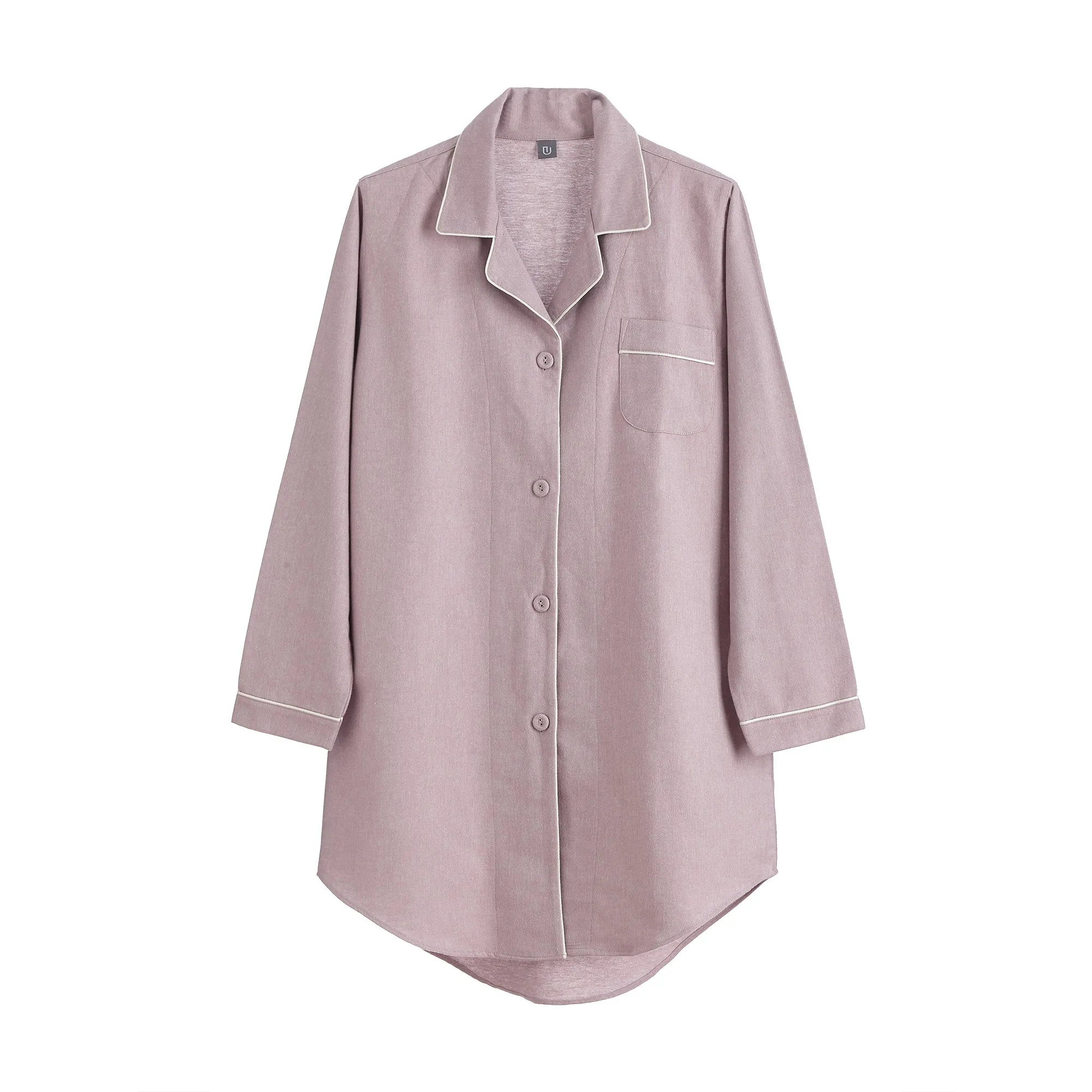 Arove Nightshirt [Light mauve/Natural white]