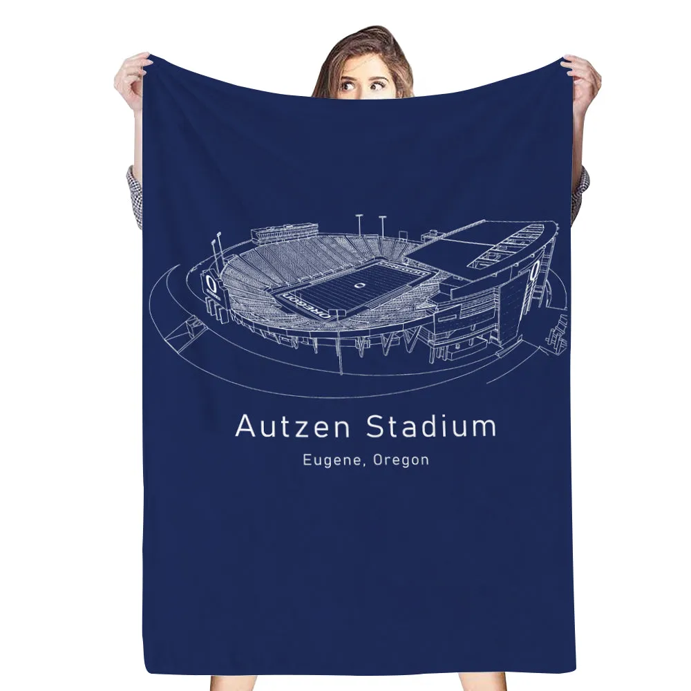 Autzen Stadium - Oregon Ducks football, College American Football Blanket