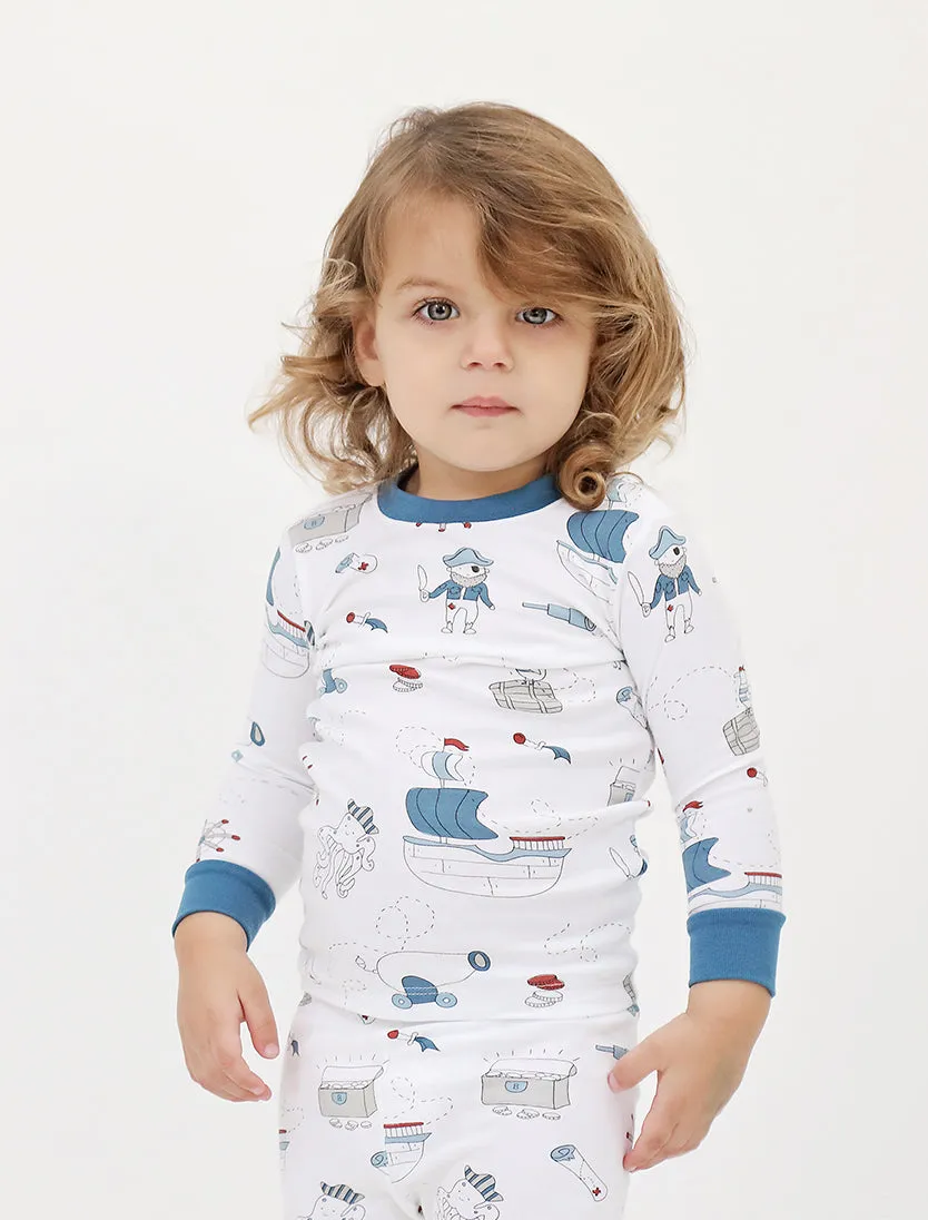 Baby Noomie 2 Piece Long Sleeve PJ Set - Pirates