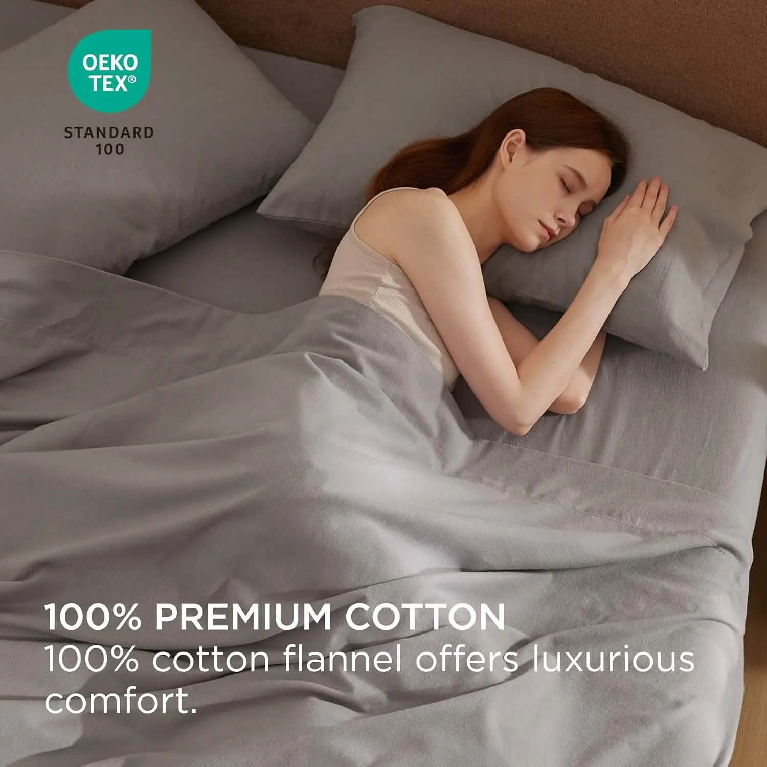 Bedsure 100% Cotton Flannel Sheets