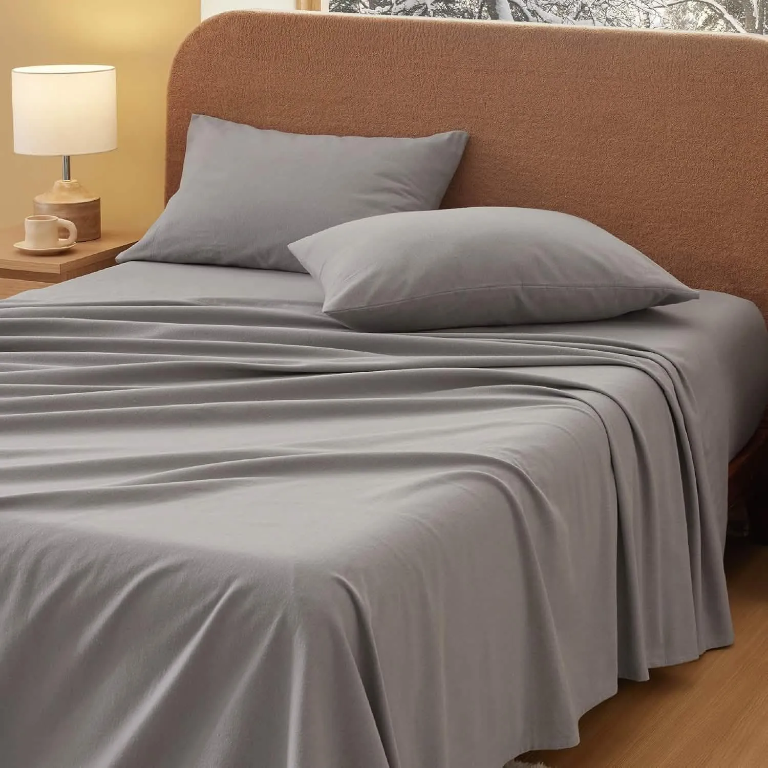 Bedsure 100% Cotton Flannel Sheets