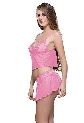 Bold Desire Babydoll Set Pink #907