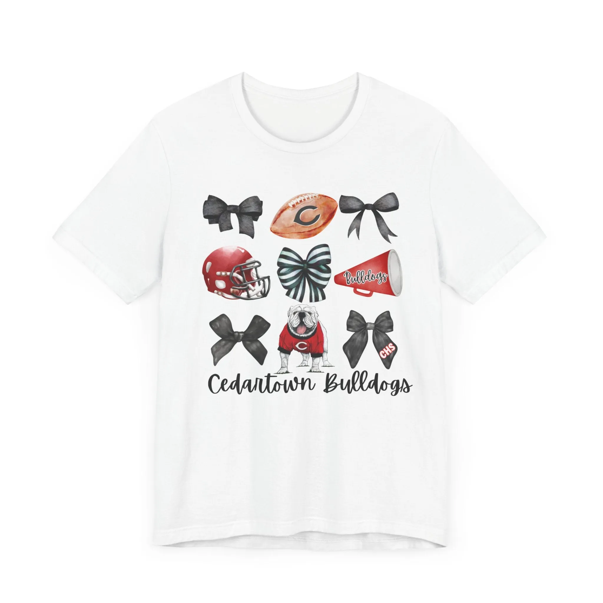 Bows & Bulldogs Unisex Jersey Short Sleeve Tee