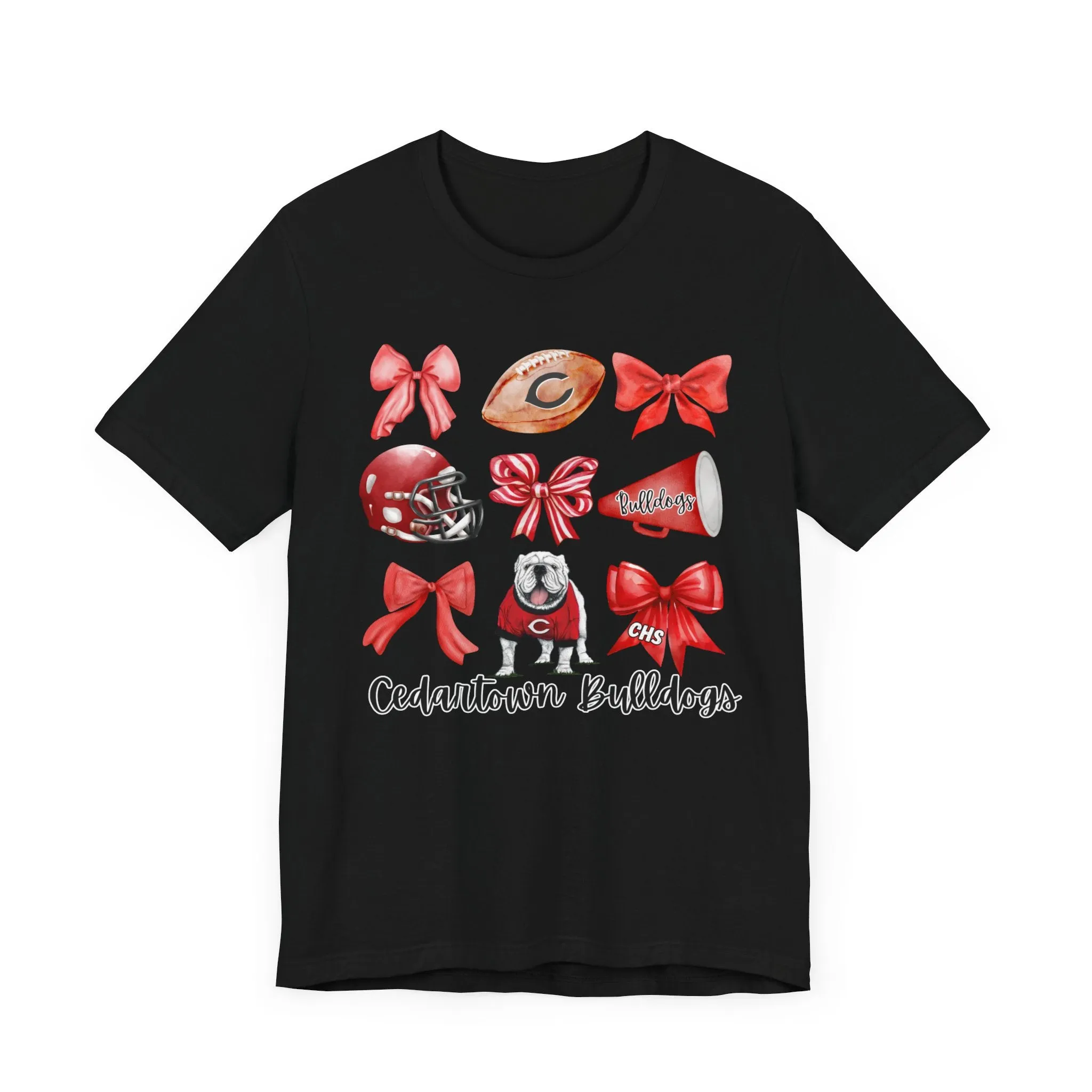 Bows & Bulldogs Unisex Jersey Short Sleeve Tee