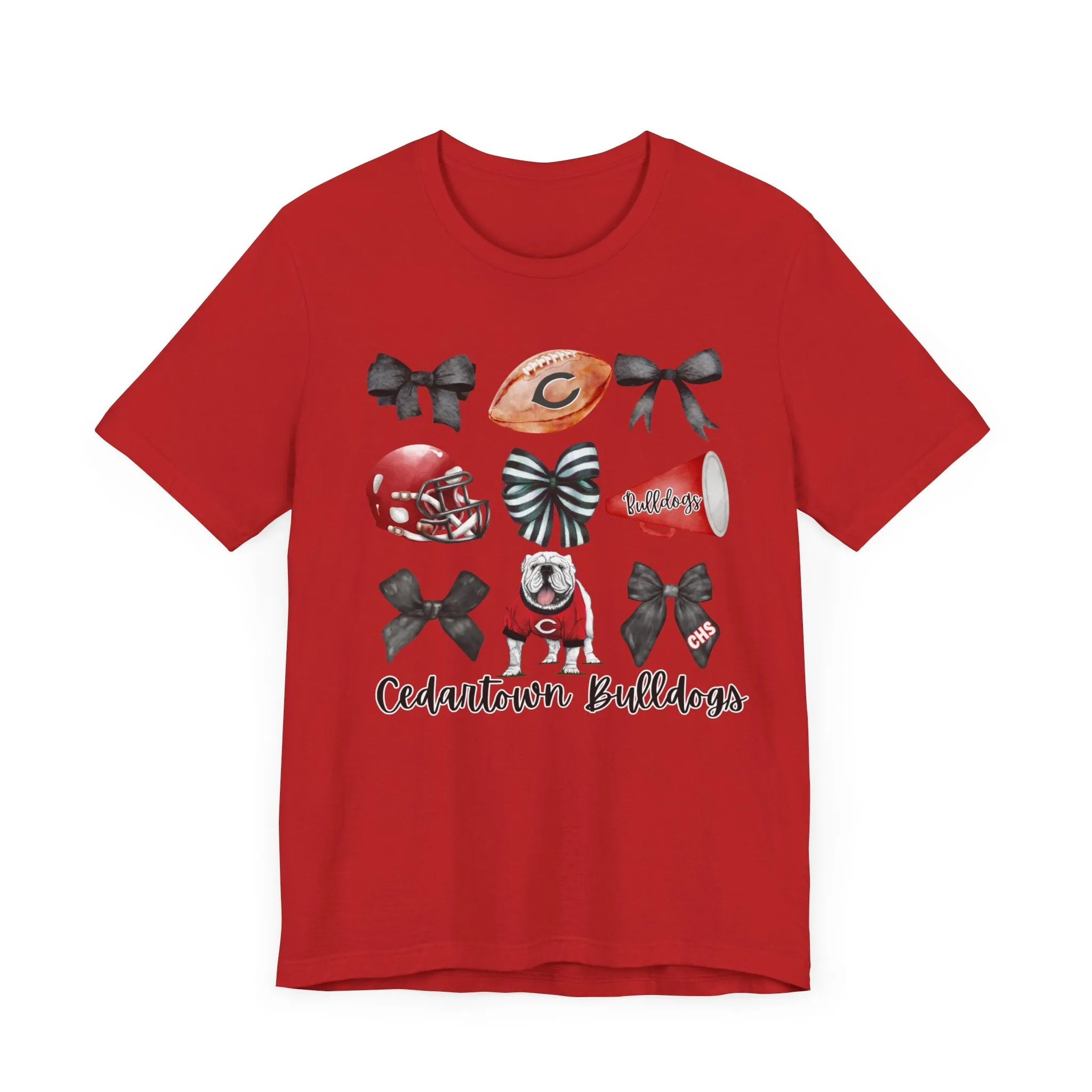 Bows & Bulldogs Unisex Jersey Short Sleeve Tee