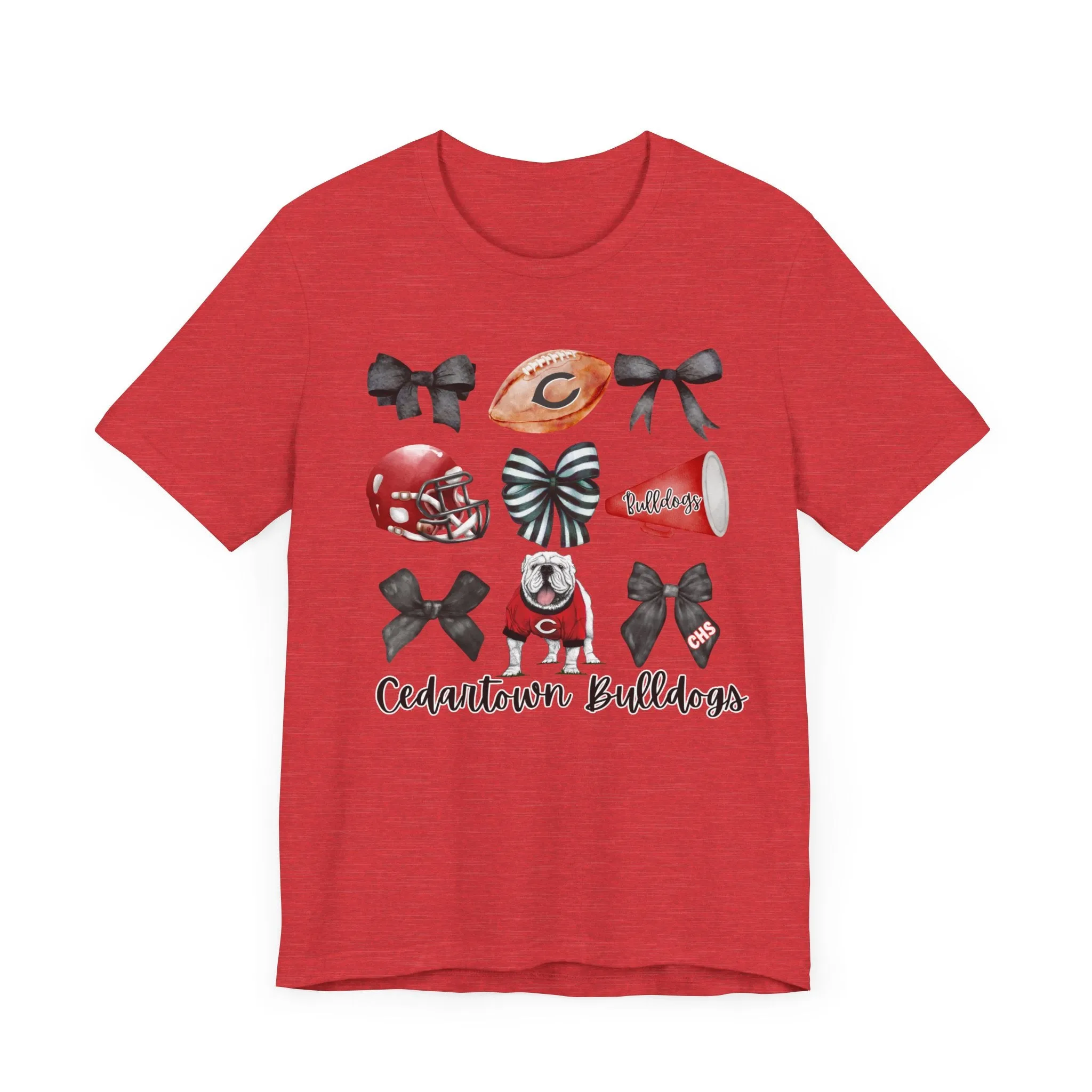 Bows & Bulldogs Unisex Jersey Short Sleeve Tee