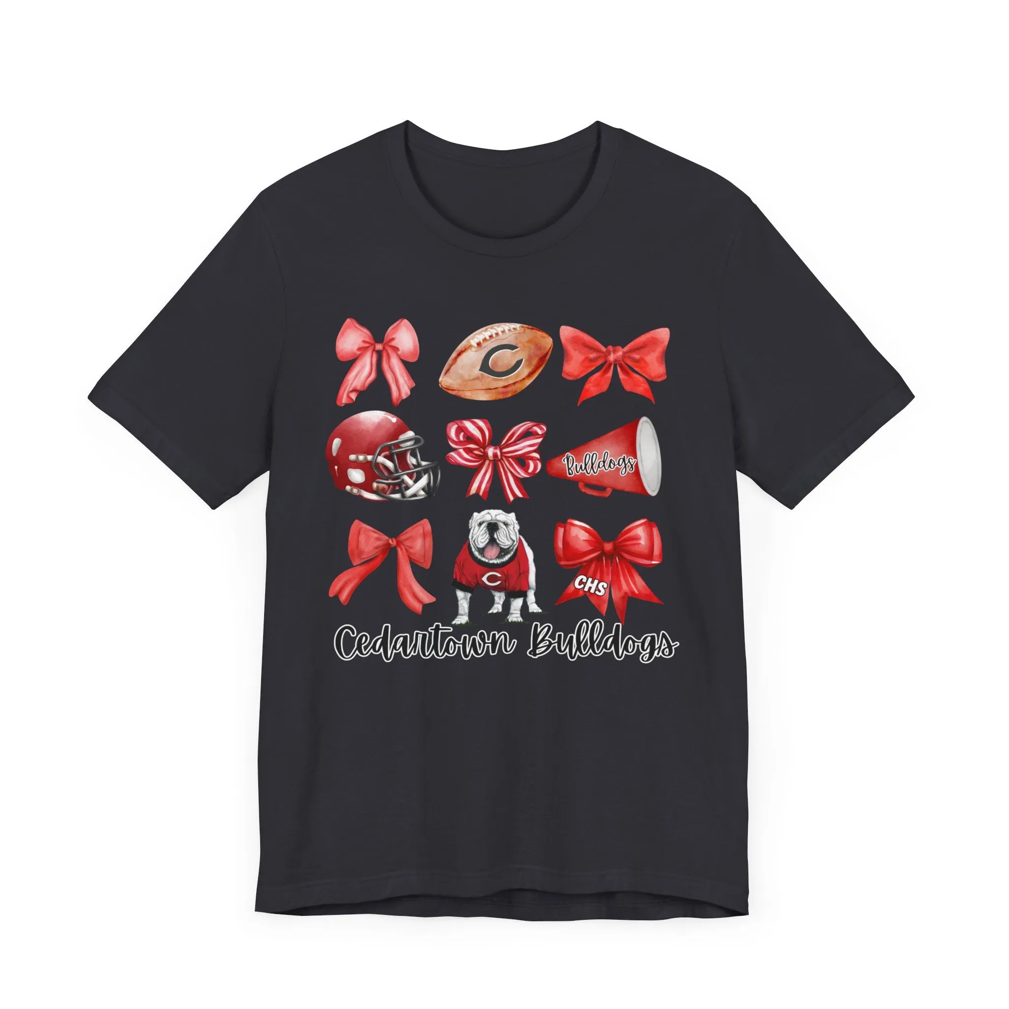 Bows & Bulldogs Unisex Jersey Short Sleeve Tee