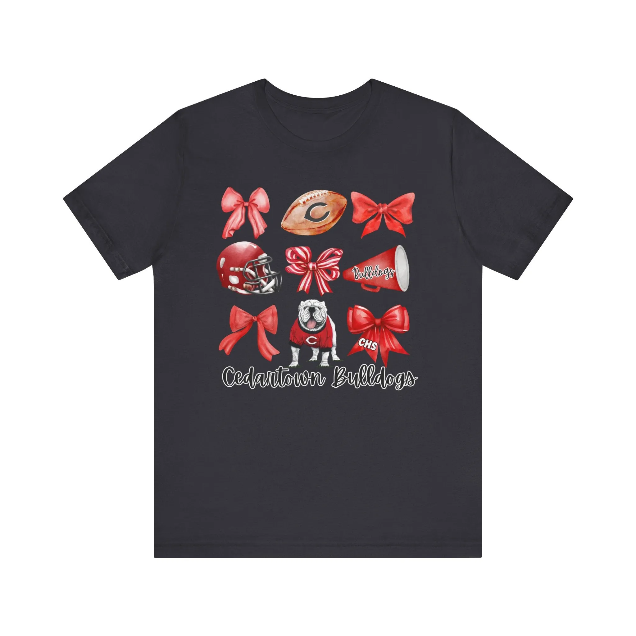 Bows & Bulldogs Unisex Jersey Short Sleeve Tee