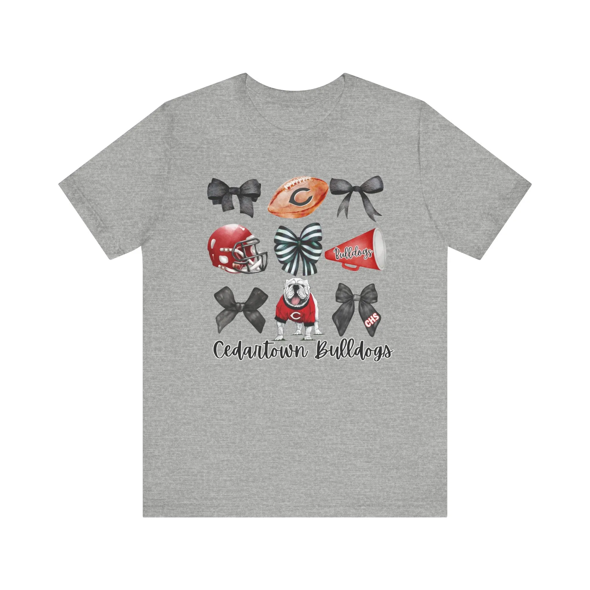 Bows & Bulldogs Unisex Jersey Short Sleeve Tee