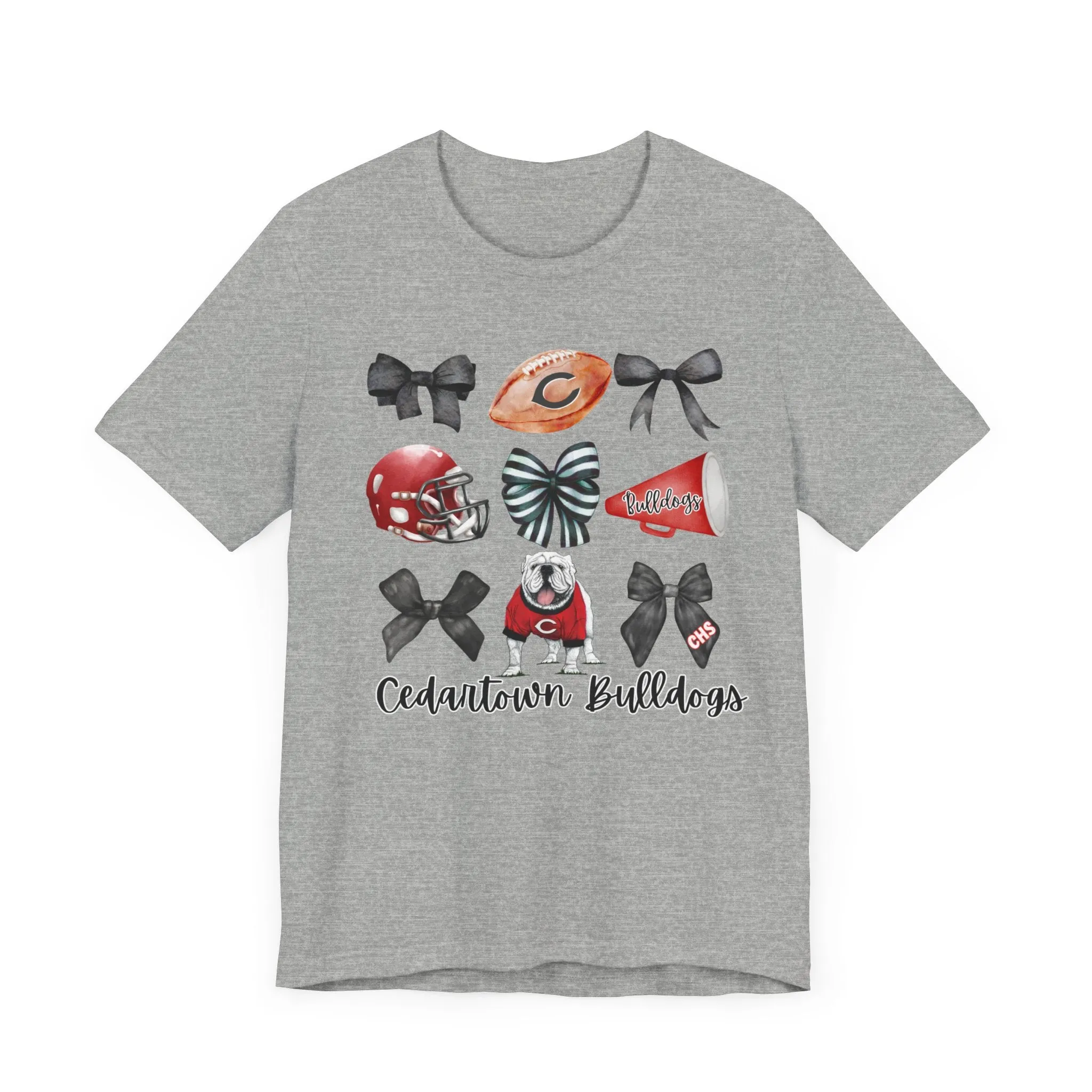 Bows & Bulldogs Unisex Jersey Short Sleeve Tee