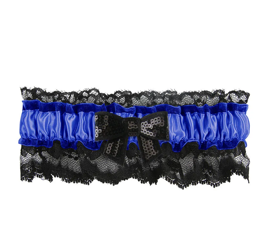 Britney Garter with Sequin Bow