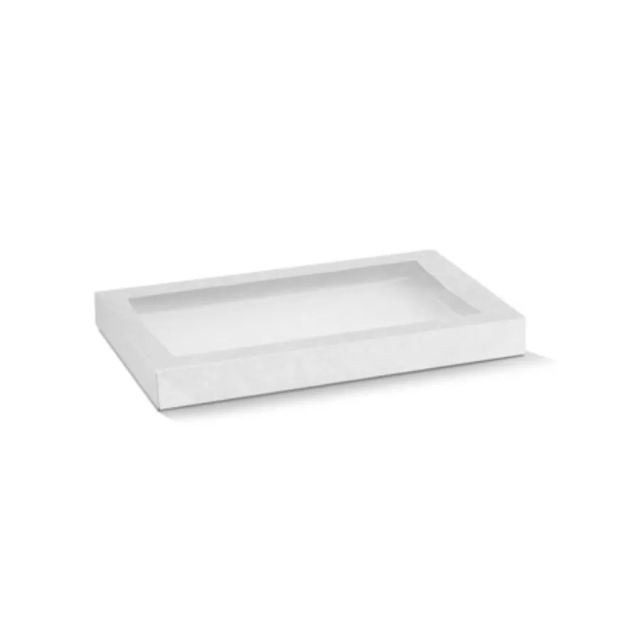 BULK 100pk Small White Window Lid 280x180x30mm (LIDS ONLY)