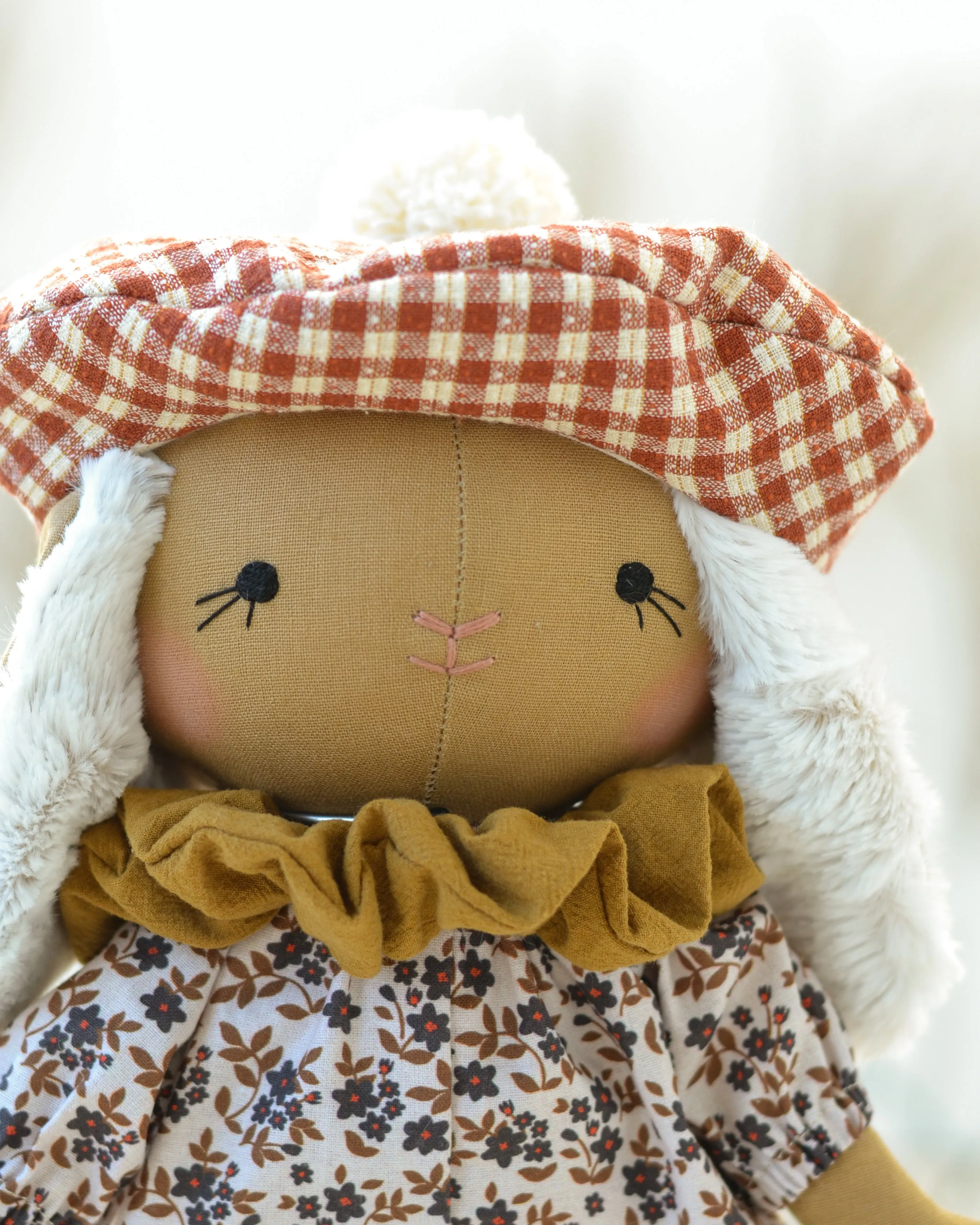 Bunny Soft Toy Jeanne French Beret