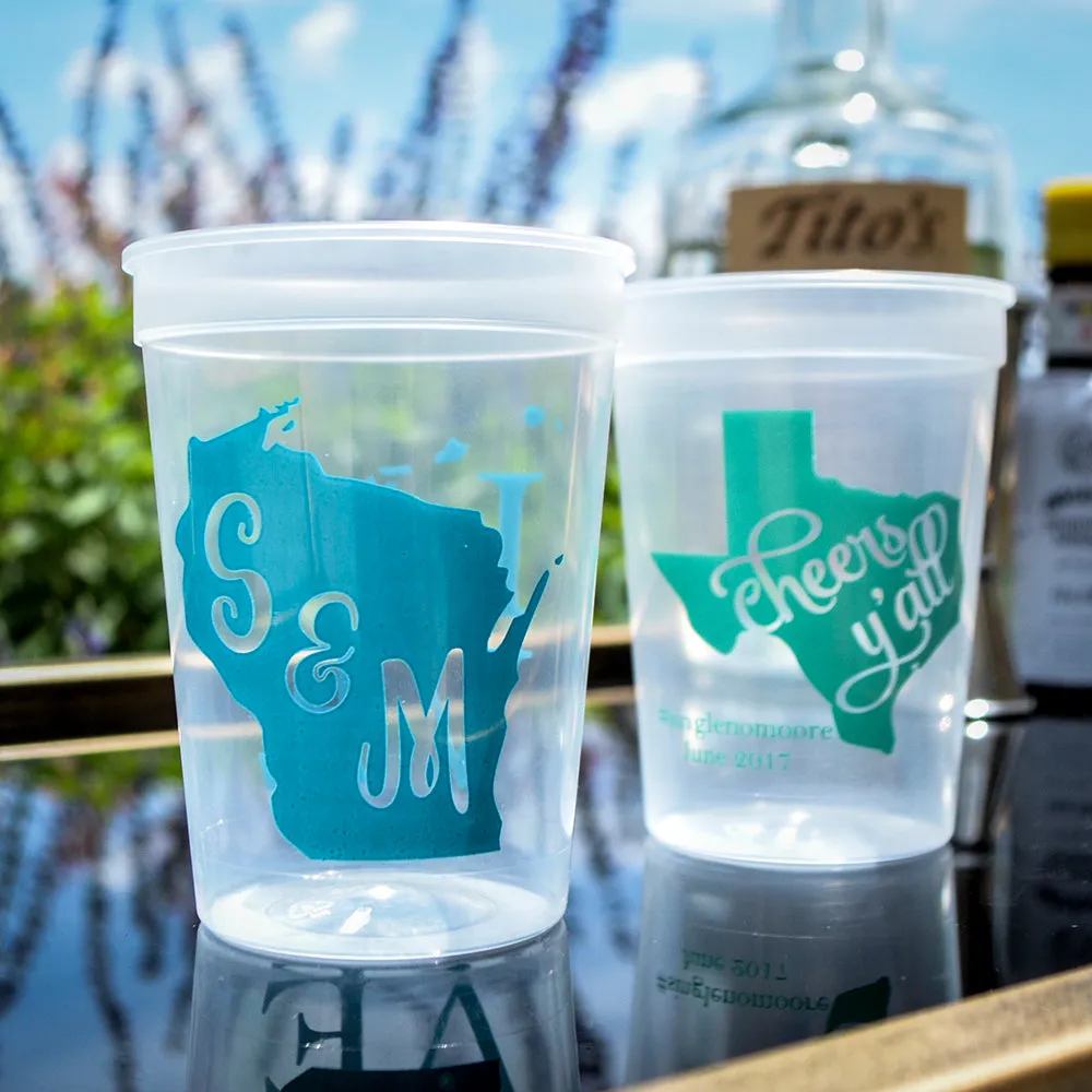 Choose Your State Printed Cups