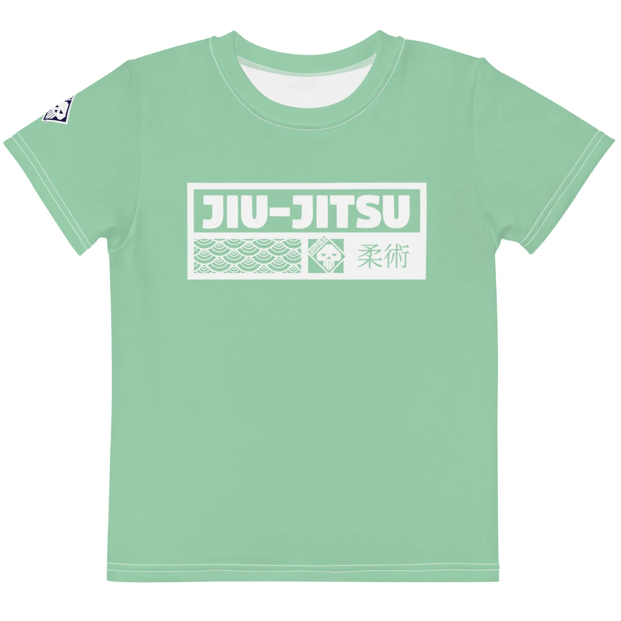 Comfortable Performance: Boy's Short Sleeve Jiu-Jitsu Rash Guard - Vista Blue