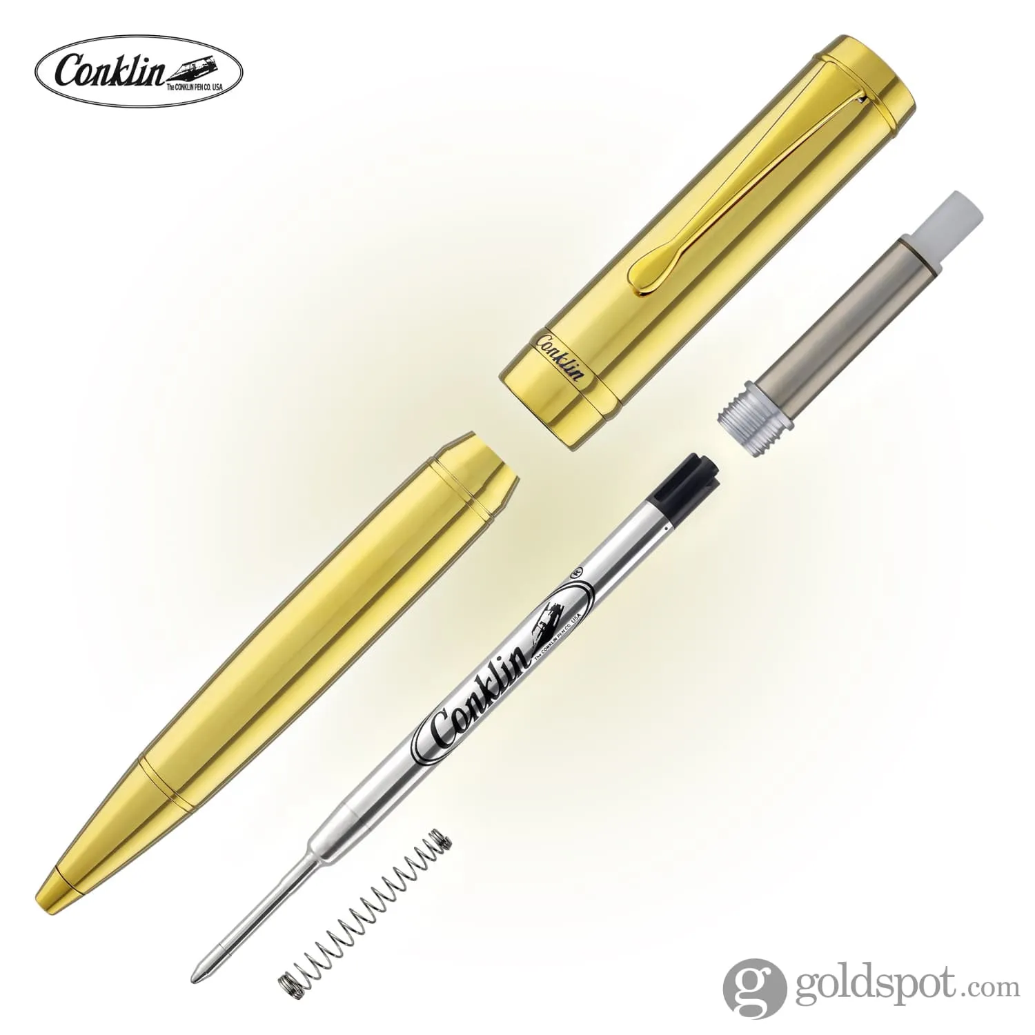 Conklin Duragraph Metal Ballpoint Pen in Gold