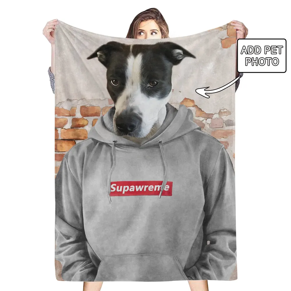 Custom Pet Photo Blankets Fleece The Hypebeast Blanket