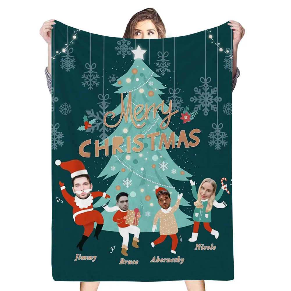 Custom Photo Blankets Personalized Christmas Blanket