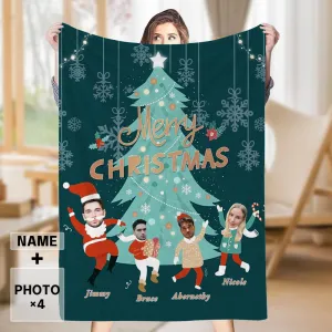 Custom Photo Blankets Personalized Christmas Blanket