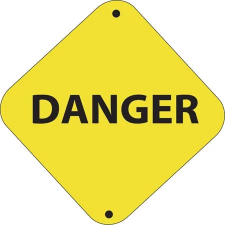 Danger- 12"w x 12"h Aluminum Trail Marker