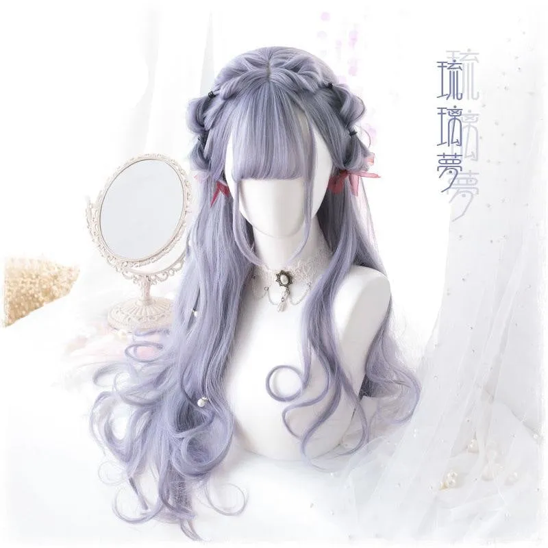 Dark Lavender Long Wig