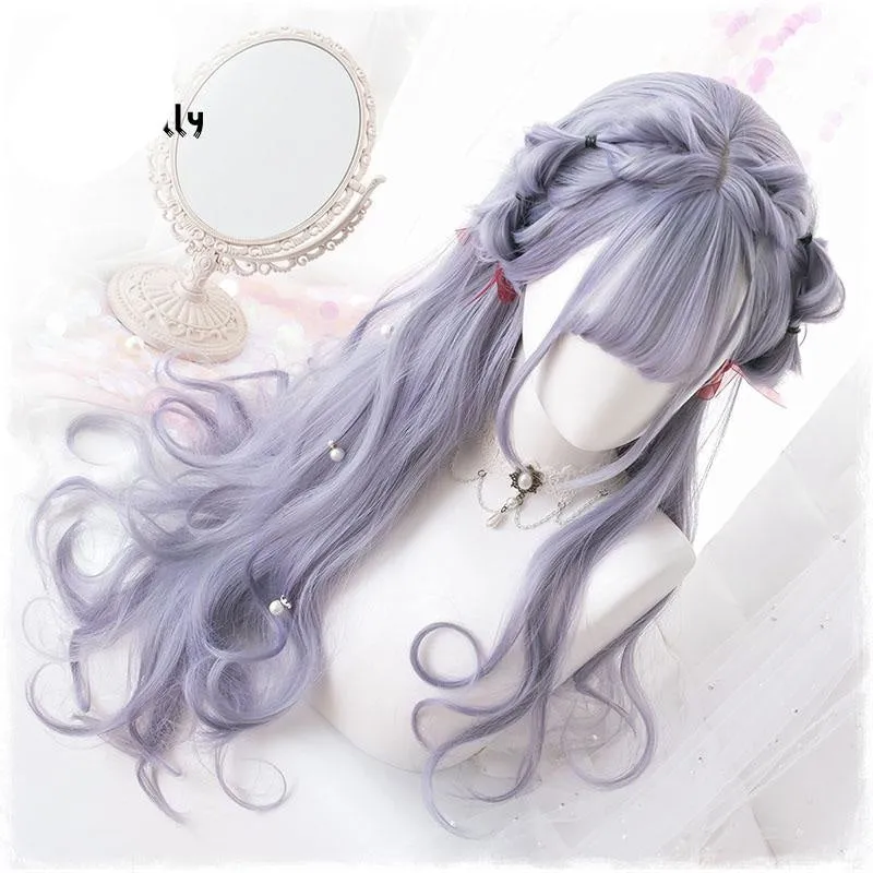 Dark Lavender Long Wig