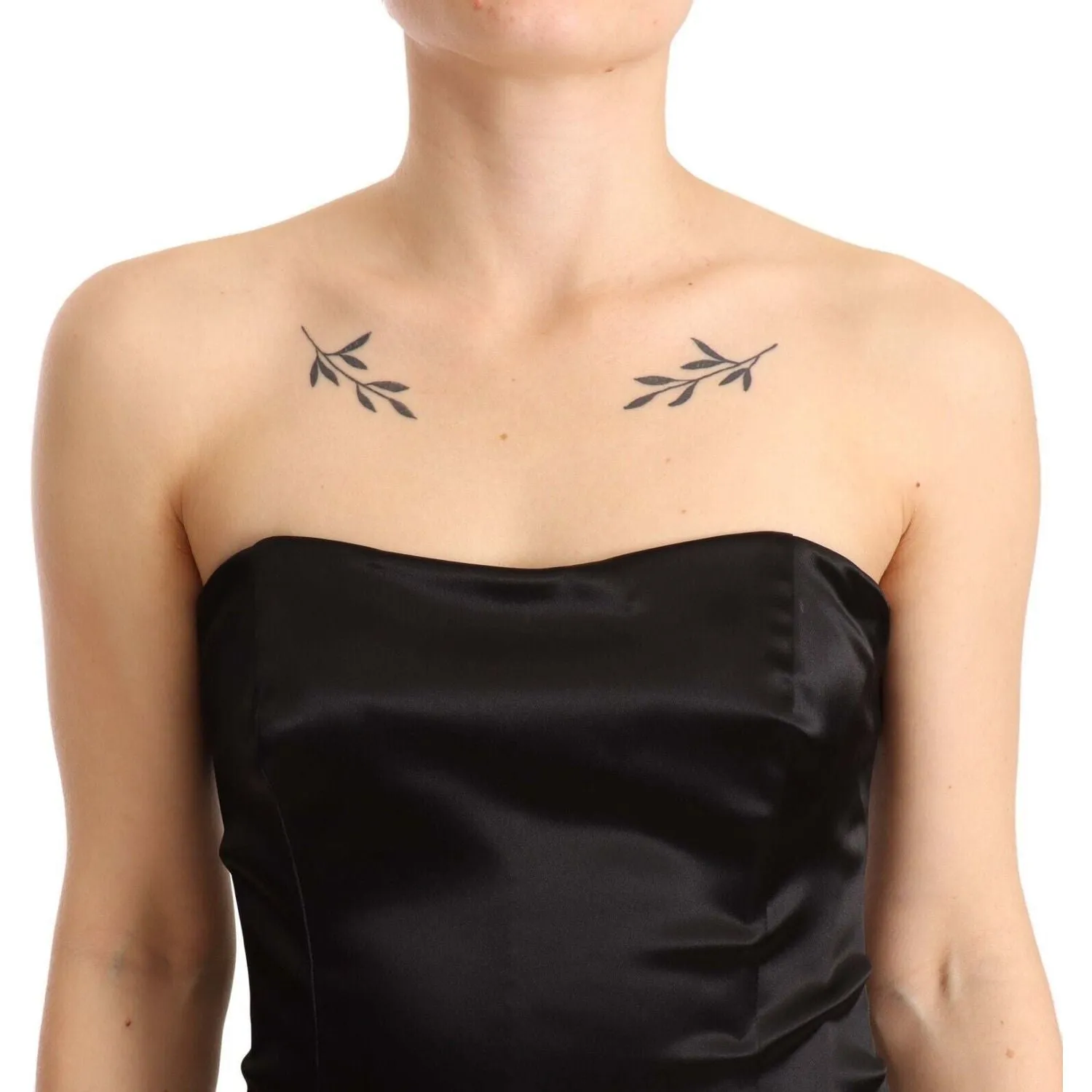 Dolce & Gabbana Elegant Black Strapless Mermaid Dress