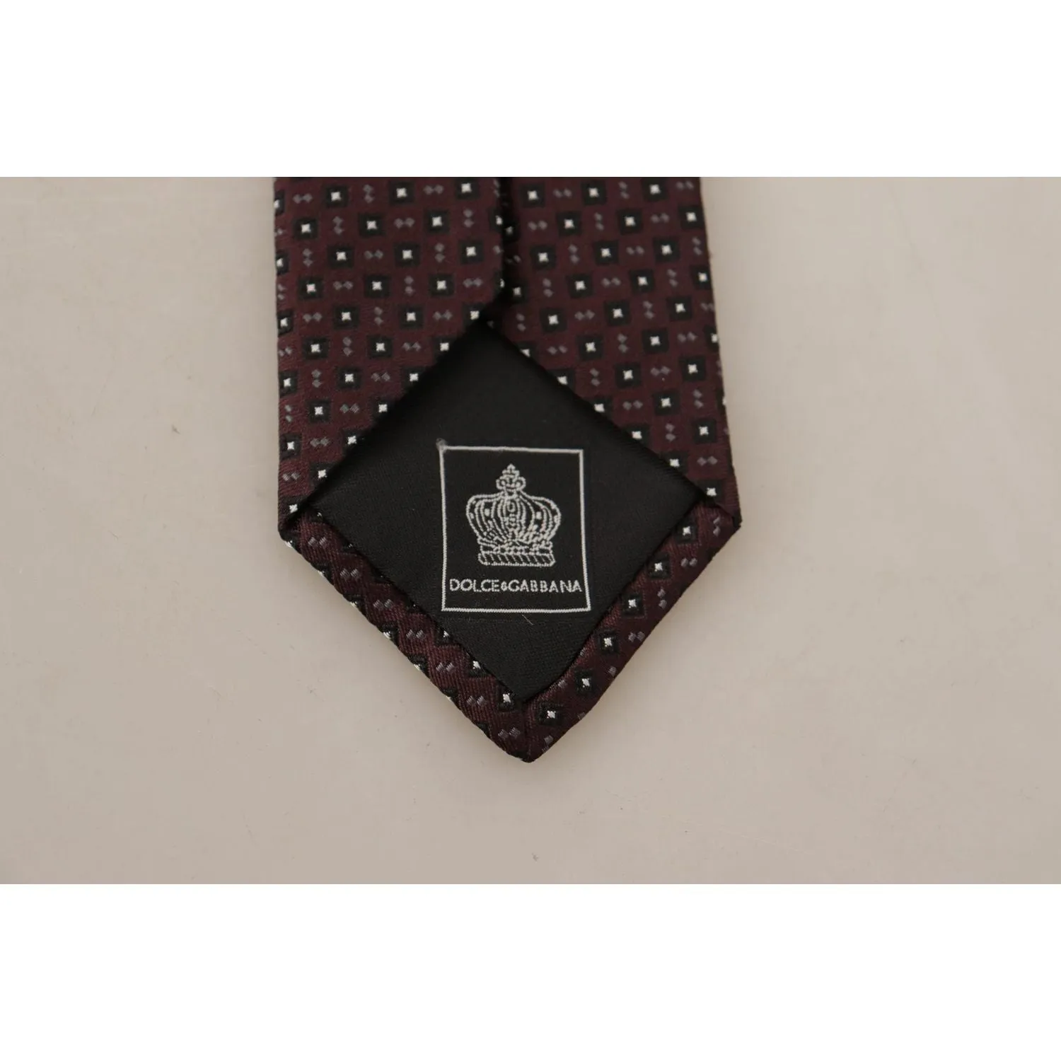 Dolce & Gabbana Elegant Geometric Silk Bow Tie