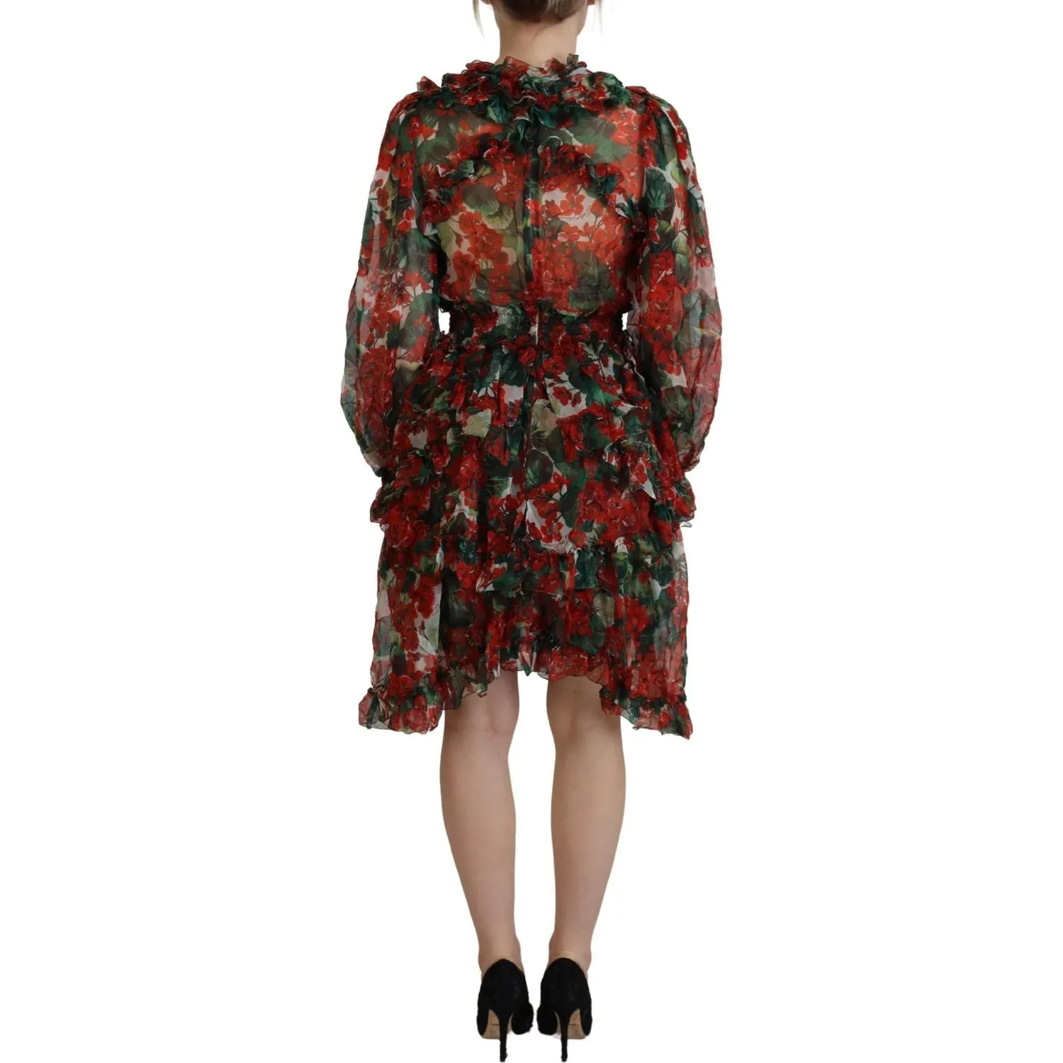 Dolce & Gabbana Elegant Multicolor A-Line Silk Dress