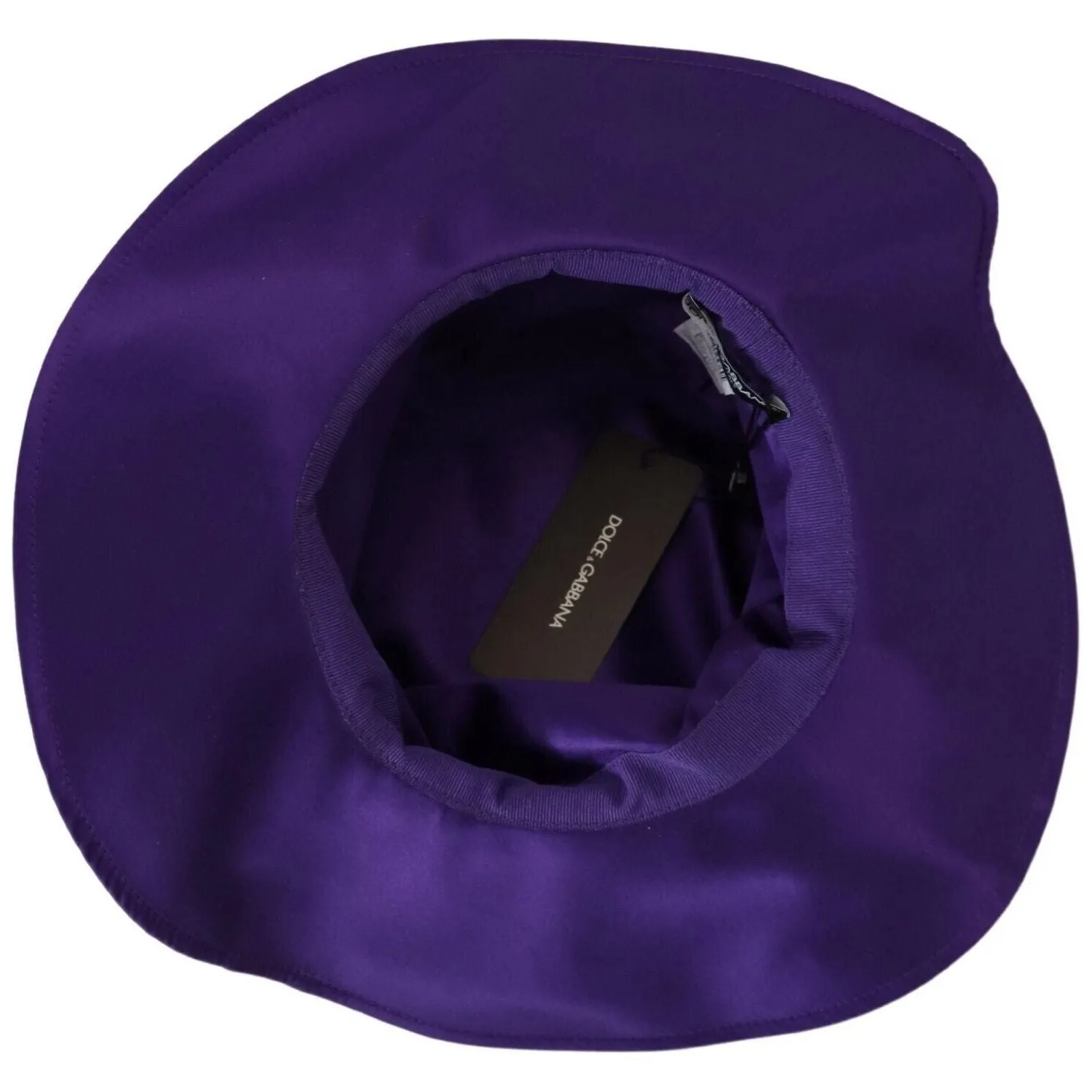 Dolce & Gabbana Elegant Purple Silk Top Hat