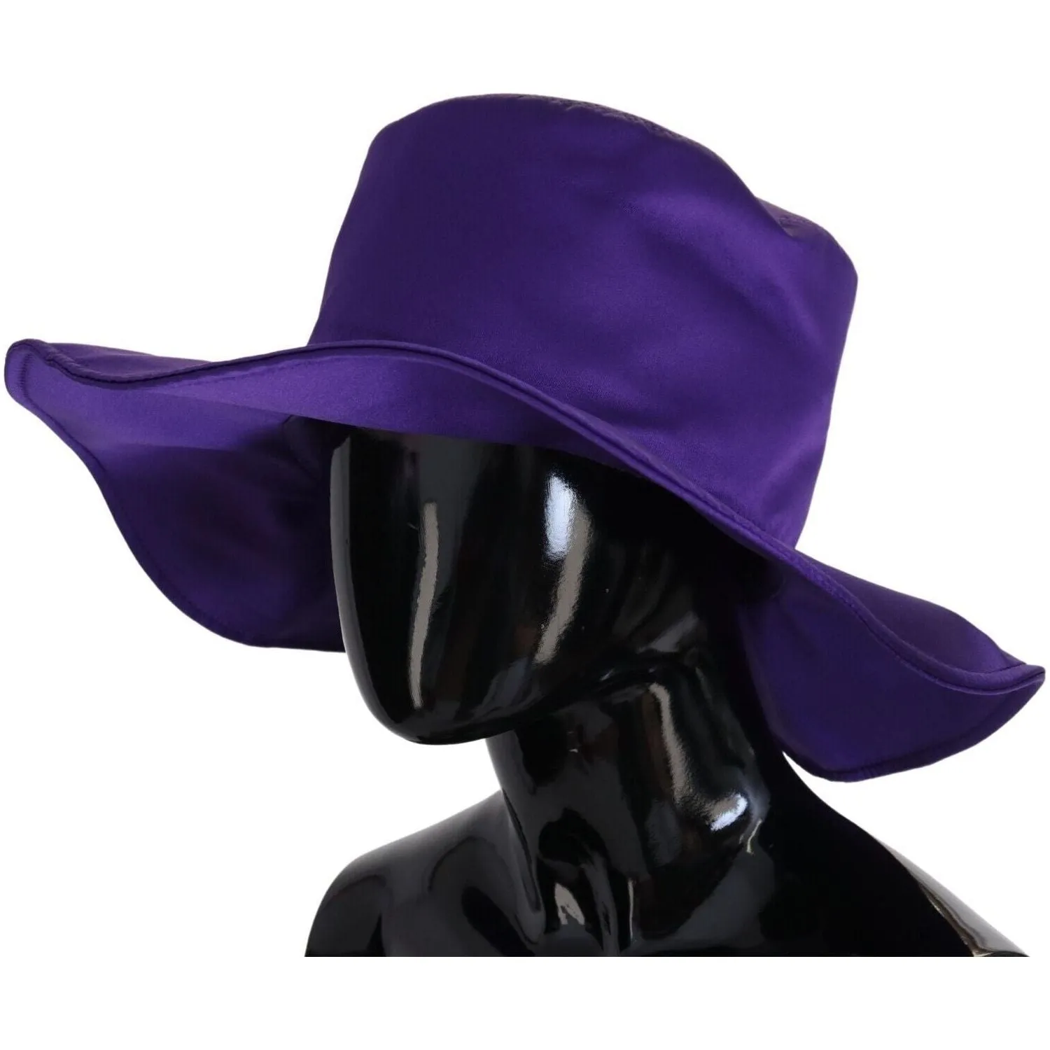 Dolce & Gabbana Elegant Purple Silk Top Hat