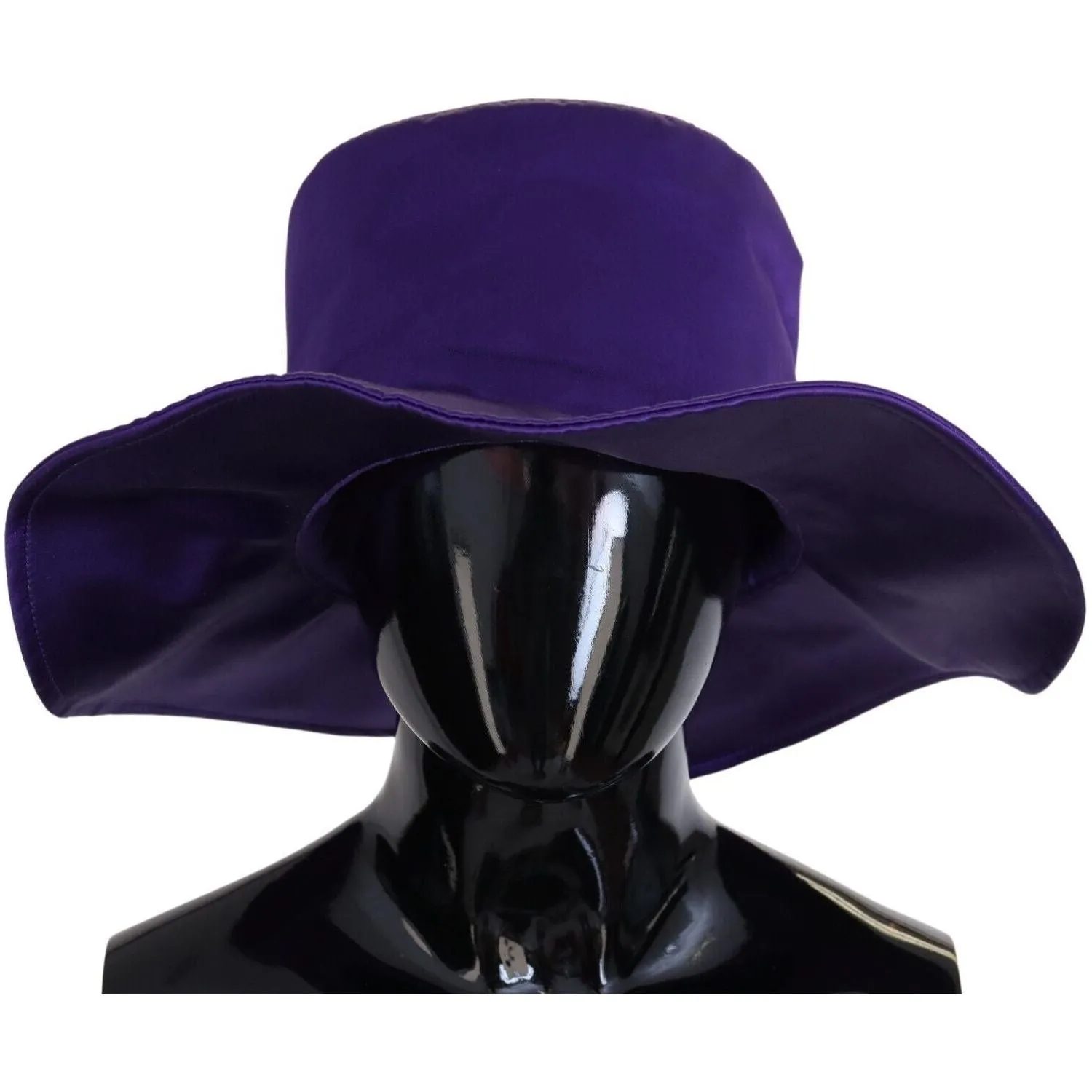 Dolce & Gabbana Elegant Purple Silk Top Hat