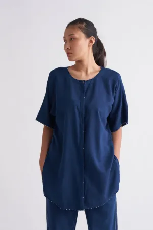 Dolman Sleeve Top - Navy