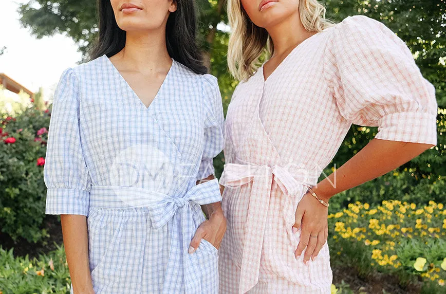 Inverness Pink Gingham Jumpsuit - DM Exclusive - Nursing Friendly