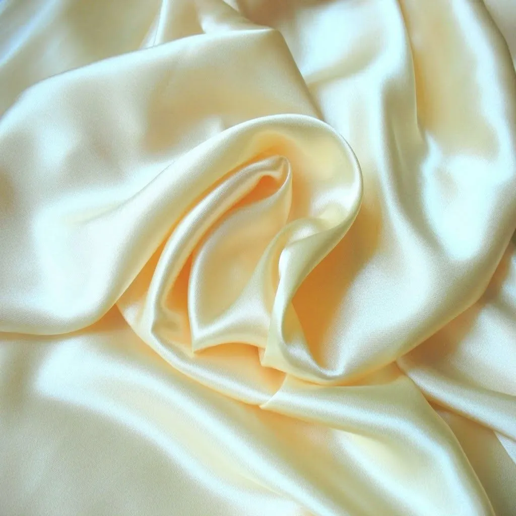 Ivory Satin Pillowcases, the Perfect Wedding Gift in Standard, Queen, King Sizes.