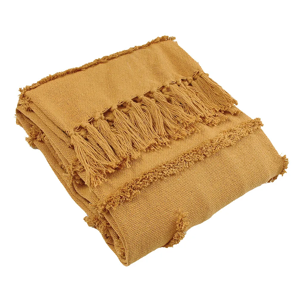 Jakarta Tufted Throw Ochre