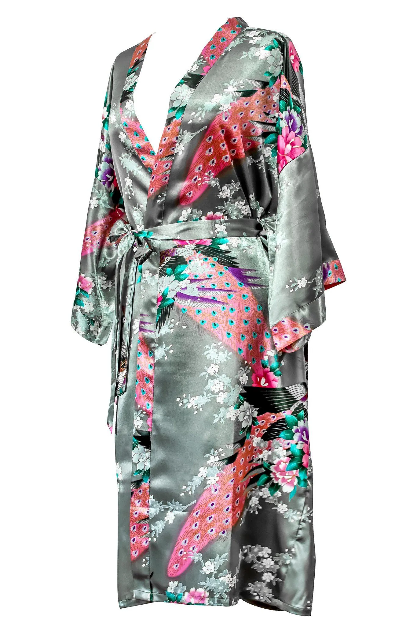 Kimono Robe Peacock - Lightweight Women's Robe | Indulge in Affordable Luxury