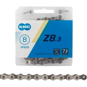 KMC Z8.3 Chain - 8-Speed, 116 Links, Gray