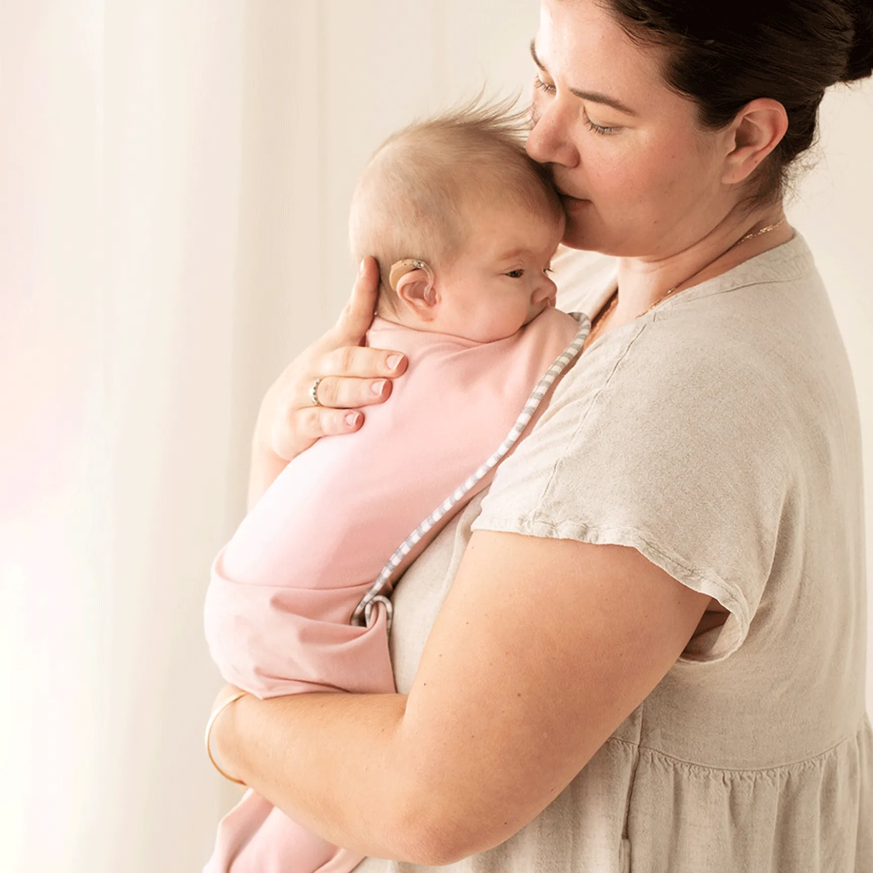 Love to Swaddle Up Bamboo Small Dusty Pink