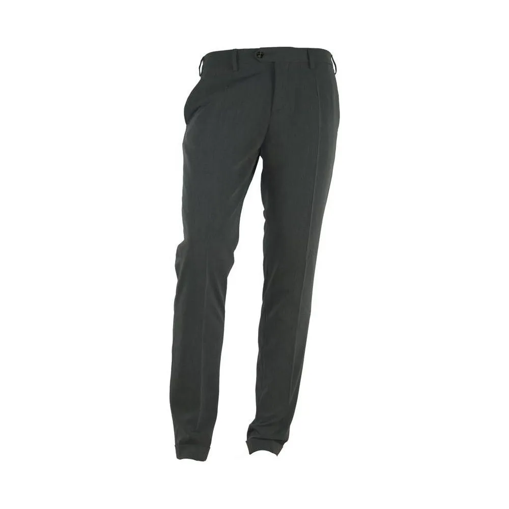 Made in Italy Elegant Italian Gray Trousers for Men