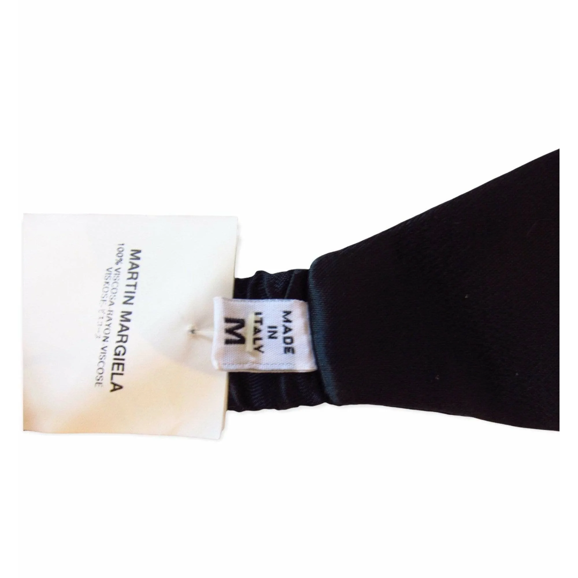 Maison Martin Margiela Black Satin Cummerbund