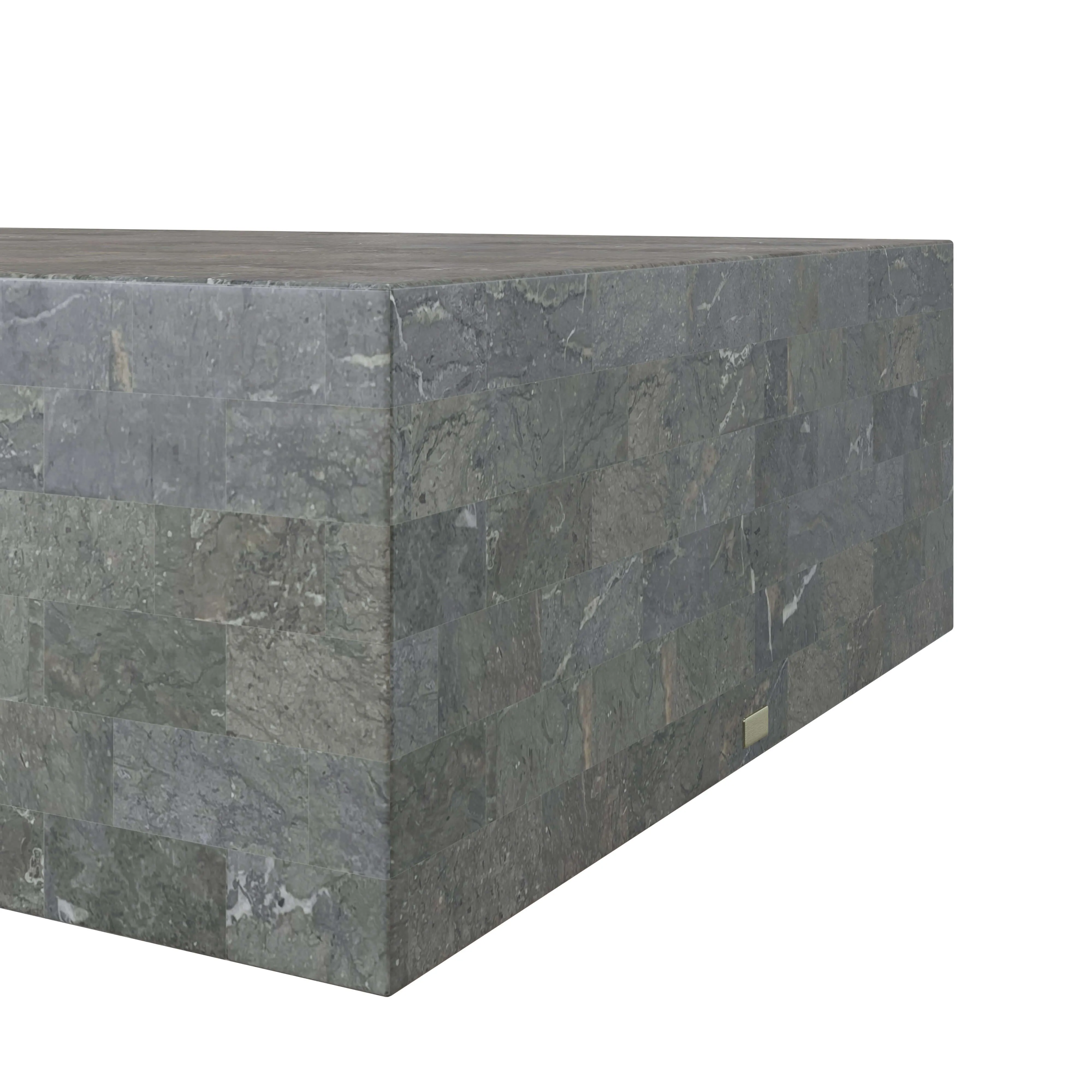 Mala Coffee Table, Grey Stone