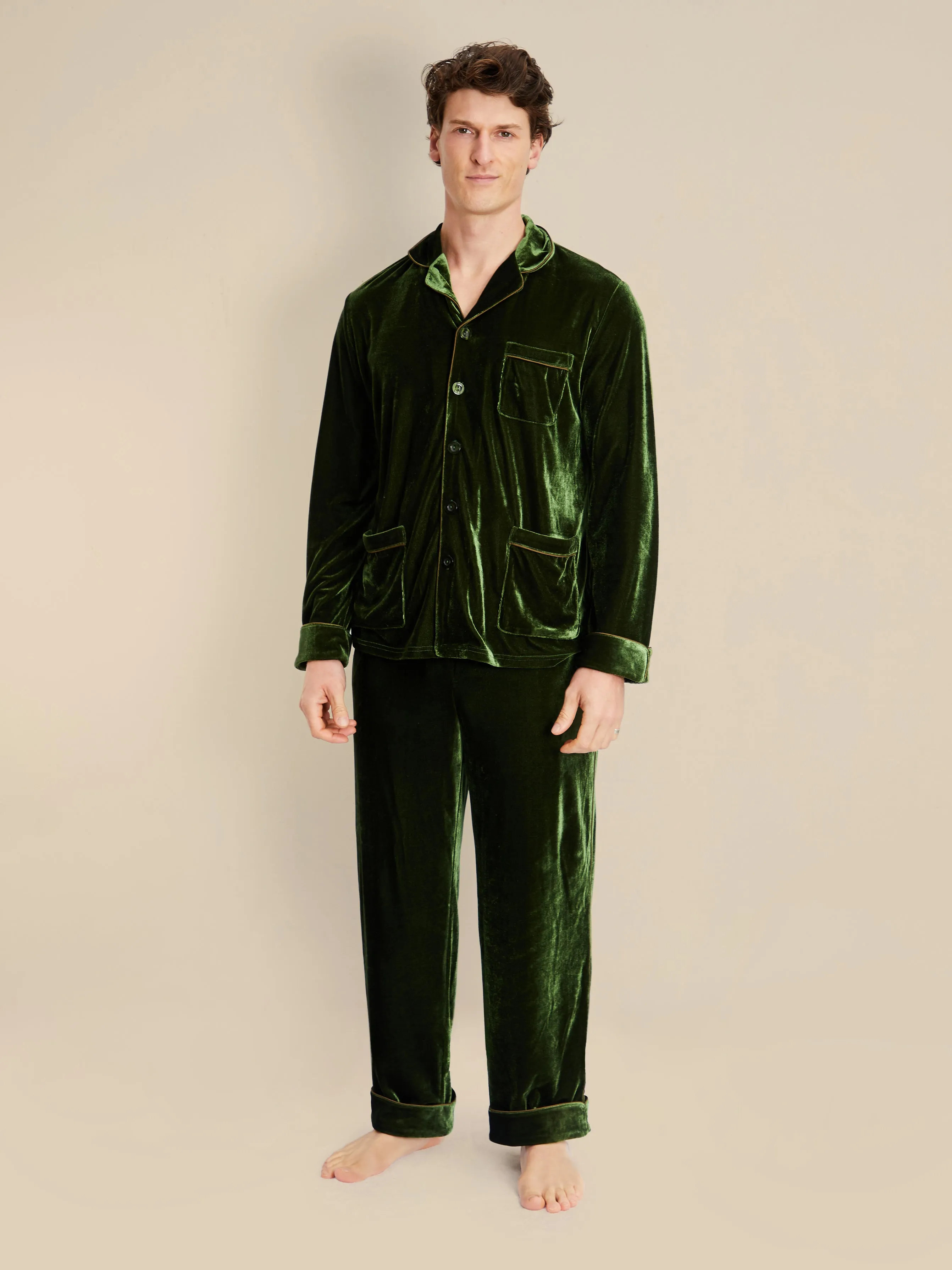 Men's Velvet Pajamas - Hemes