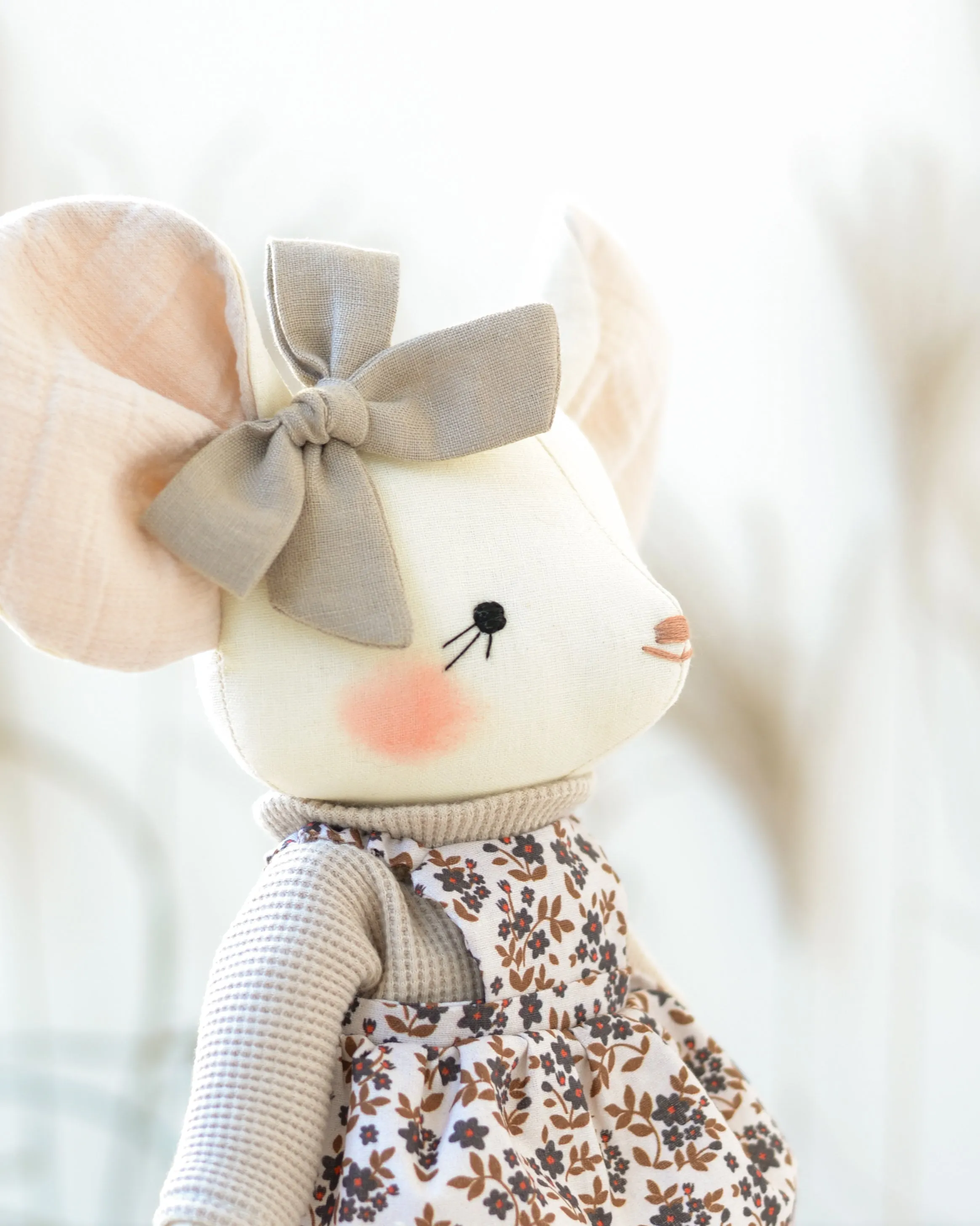 Mouse Plush Laure  Floral Dress