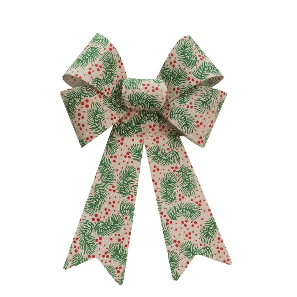 Natural Country Bow Printed Asst